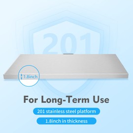 Veterinary Scale 440lbs 40.7 x 20.8in, Heavy Duty Digital Livestock Scale with LCD Display, Stainless Steel Large Pet Vet Platform Scale Electronic Accurate Weighing Tool for Pet Cat Dog, etc