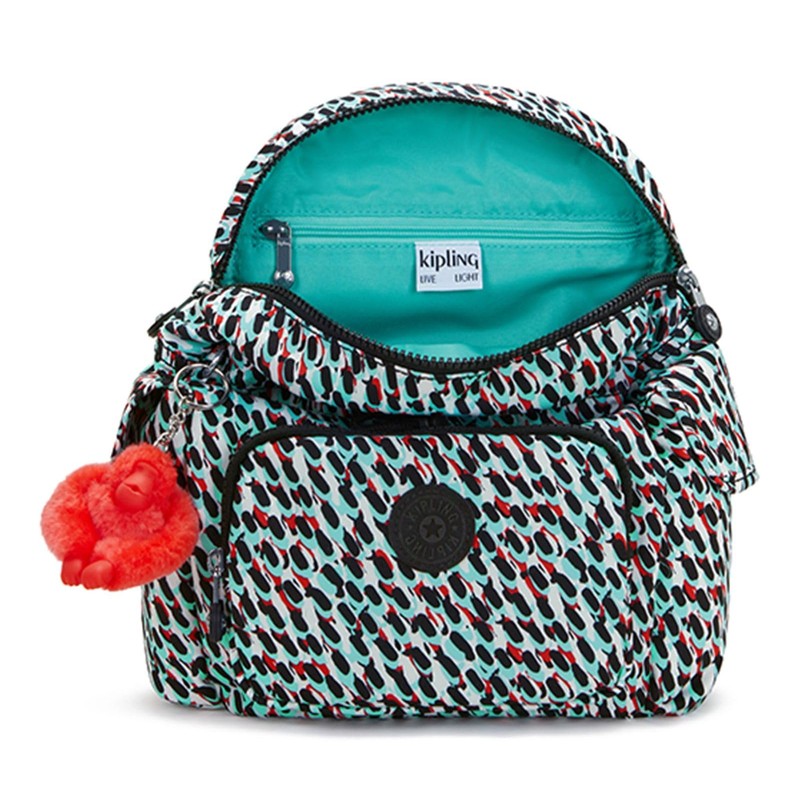 Kipling CITY PACK MINI Small backpack, Abstract Print (White)