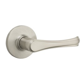 Weiser Grapevine Satin Nickel Door Handle, Reversible Passage Lever, Interior Door Handles for Hall and Closet Door, Non-Locking Hall/Closet Door Handles, Traditional Home Décor