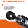 FTIHTRY 39Pcs Magnetic Nut Driver Set for Impact Drill, Metric