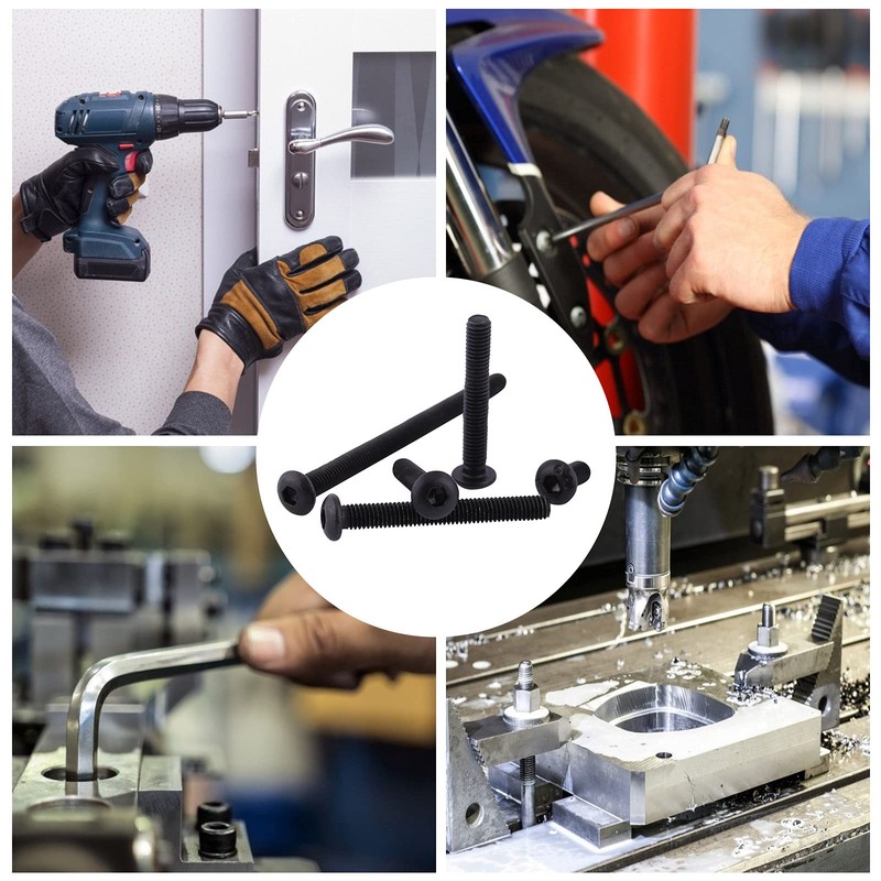 M3 Black Hexagonal Socket Flat Head Screws Set 10.9 Grade