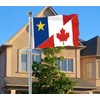 Acadia Canada Friendship Flag,3x5 FT Acadian Canadian Flag,36x60 Inch Large