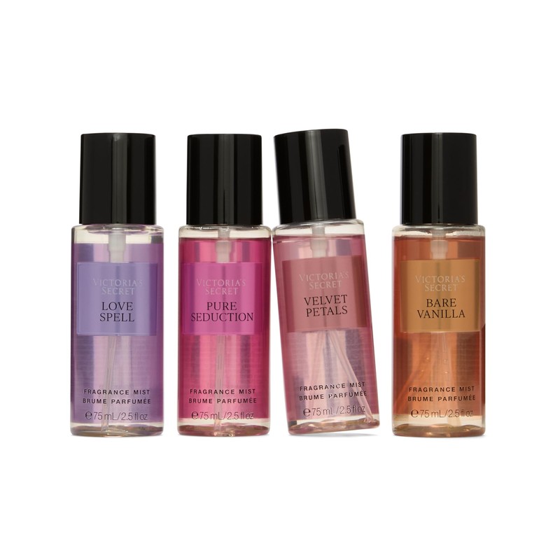 Victoria's Secret Fragrance Mist Collection 4 Piece Mini Mist Gift