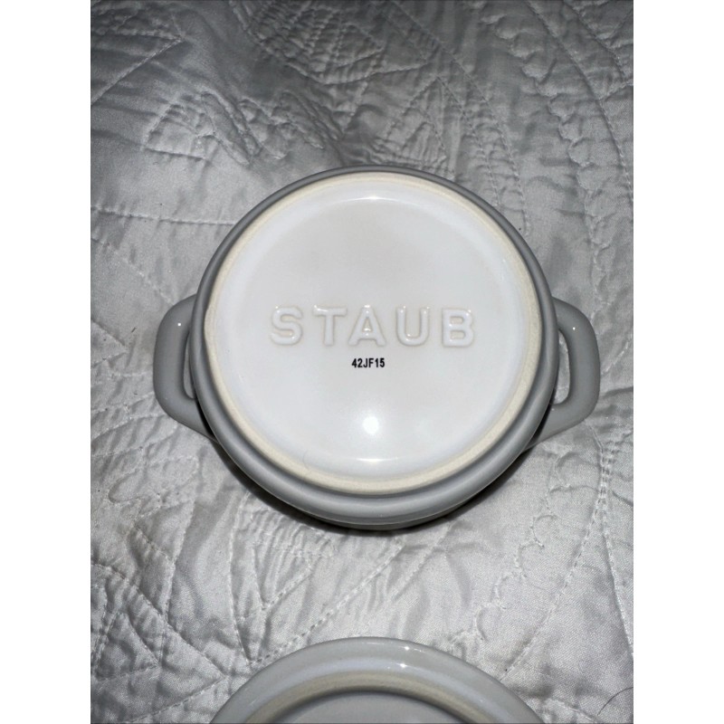 Staub New STAUB Mini La Cocotte White Ceramic Casserole Dish