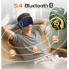 AHUIARGY Bluetooth Sleep Mask with 2 Removable 3D Contoured Cup,