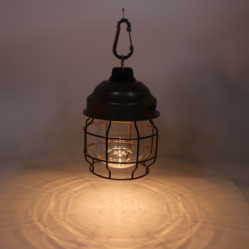 LED Camping Lantern Retro Style Portable Outdoor Rechargeable Camping Lights