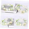 SAFIGLE Unique Garland Headband Artificial Flower Wreath for Bride Stylish
