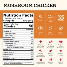 Kettle And Fire Broth Mushroom Chicken Bone, 16.9 OZ