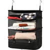 Travel Luggage Organizer Portable Travel Shelves Bag 3-Shelf Suitcase Cube