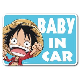 LCS-520 ルフィ BABY IN CAR ONE PIECE（ワンピース）ベビーインカー ワンピース公式グッズ ステッカー