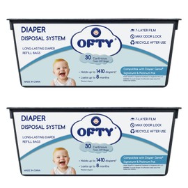 Diaper Refill Bags [60 Count] Compatible with Easy Roll Pail: 7-Layer Leakproof Design | Holds 2820+ Newborn Diapers (16 Month Supply) | Superior Odor Control for Baby & Nursery