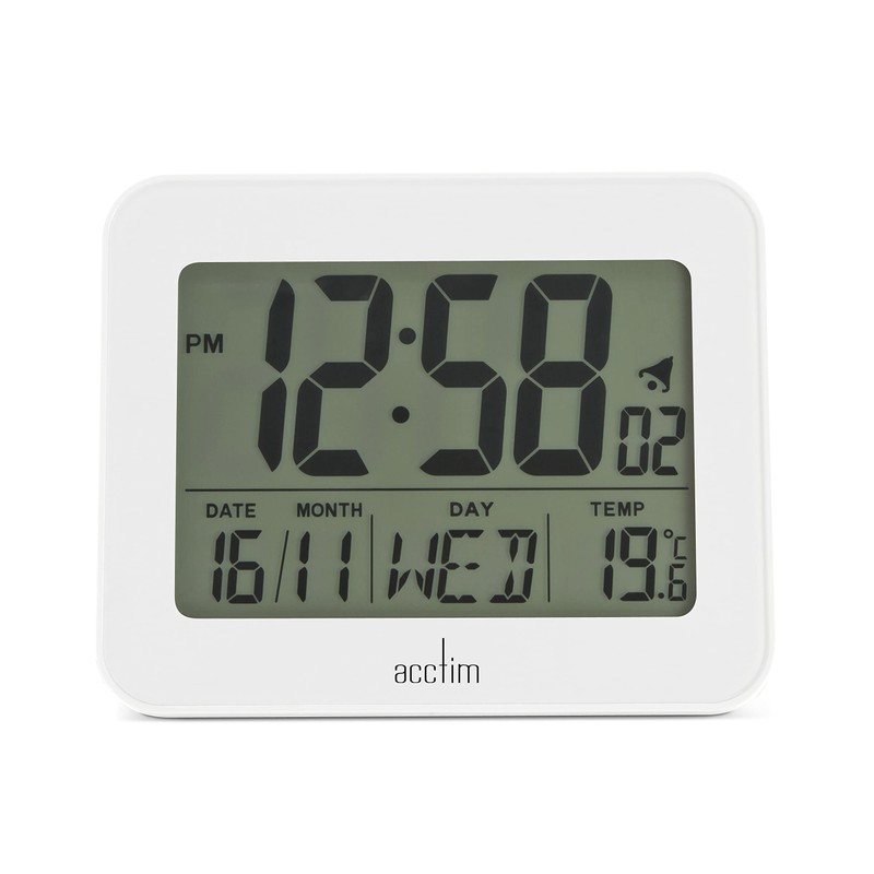 Acctim Otto Superbrite® Digital Bedside Alarm Clock (White)