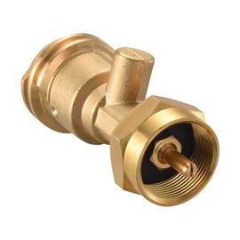 MOZODAWN 1lb Propane Tank Adapter - 20lb to 1lb Converter for Small Propane Tanks, Solid Brass Connector for Emergency Use When 20lb Tank Runs Out