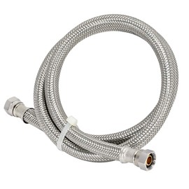 Eastman 36 Inch Flexible Faucet Connector Supply Line, 3/8 Inch x 3/8 Inch Compression Connection, Stainless Steel Braided Hose, 48078