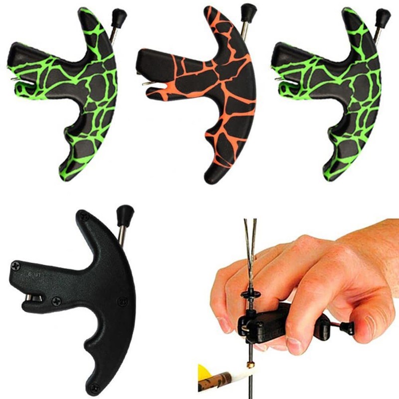 LIZHOUMIL Thumb Bow Release, 3 Finger Thumb Trigger Caliper Grip