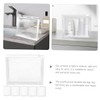 Vaguelly 6pcs Transparent Portable Makeup Bags Compact Travel Organizers Handheld