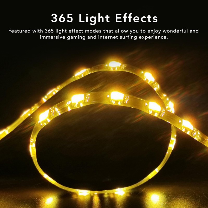 Tangxi 15.7 Inch PC LED Light Strip, Magnetic 5V ARGB