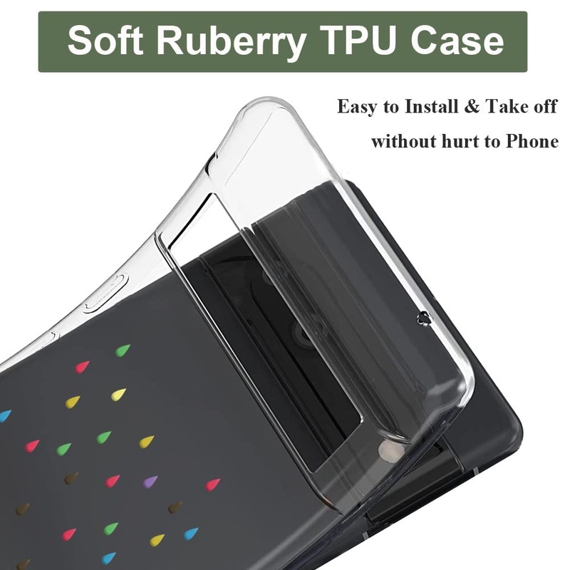Unov Case Compatible with Pixel 7a Case Clear Transparent Slim
