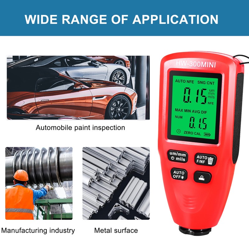 Paint Thickness Gauge Car Coating Thickness Meter for Automobile Paint