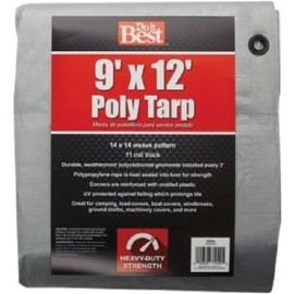 Do it Best (6-pk) Do it Best Silver Woven 9 Ft. x 12 Ft. Heavy Duty Poly Tarp Model: 768592