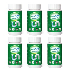 6pcs Pipe Dredge, Bubble Bombs Drain Cleaner, Powerful Sink and Drain Cleaner, Portable Powder Cleaning Tool, Super Clog Remover, Powder Agent for Kitchen Toilet Pipe Dredging