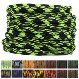 Stepace 2 Pairs (4 Pieces) Shoelaces, Round Laces, Round Shoelaces, Corrugated Round Shoelaces, Business Shoes, Shoelaces Leather Shoes, Lacing Shoes, Mountain Climbing Shoes, Sneakers, Shoelaces,