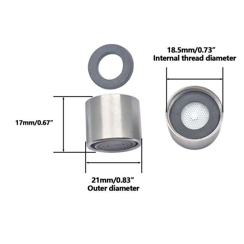 Nge 304 Stainless Steel Faucet Aerator (5pcs), Insert Sink Aerator