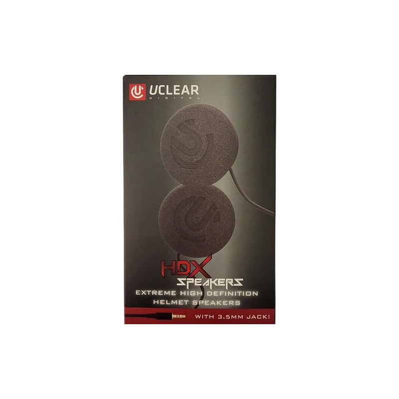 UClear Digital HDX 47mm Diameter Helmet Speaker Set 3.5mm Jack
