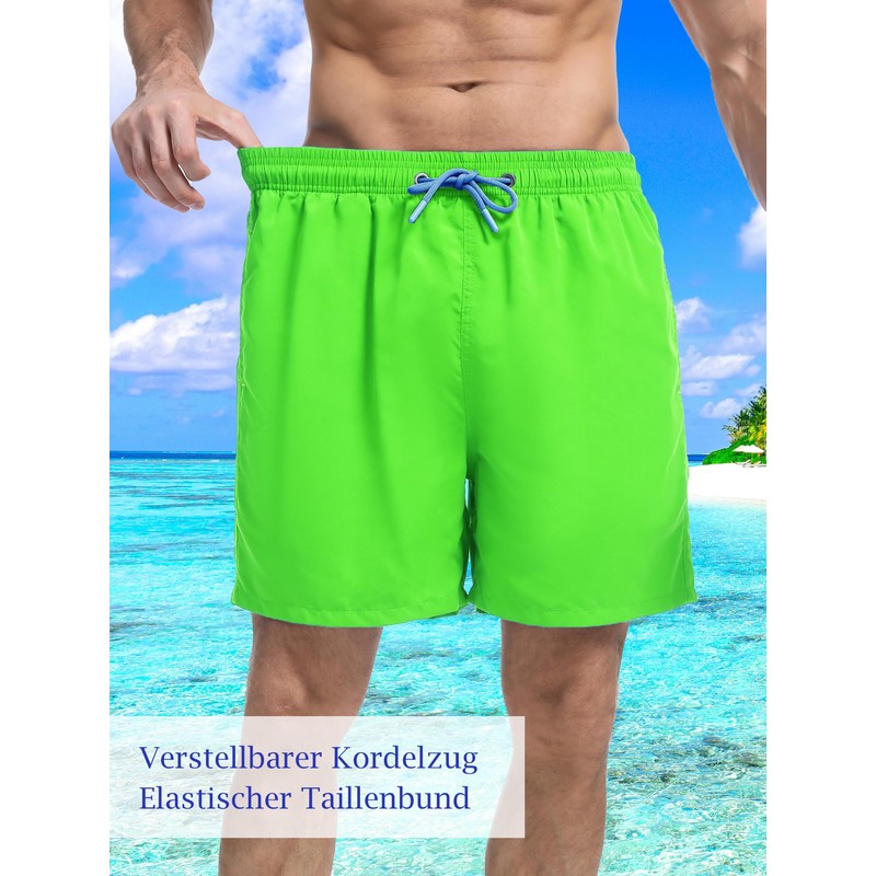 SERENYOU Swimming Trunks Men's Board Shorts Quick-Drying Pattern Changing Swimming