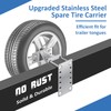 GADFISH Stainless Steel Spare Tire Carrier, Upgrade Spare Tire Mount