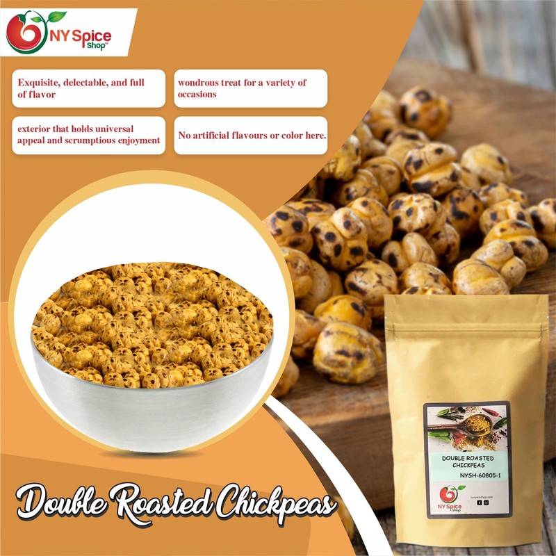 NY Spice Shop Yellow Double Roasted Chickpeas - 1 Pound