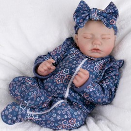 Aori 20 Inch Weighted Reborn Baby Doll - Hyper Realistic Lifelike Newborn Girl with Outfit, Collectible Soft Body Baby Doll for Girls Age 3 for Christmas/Birthday