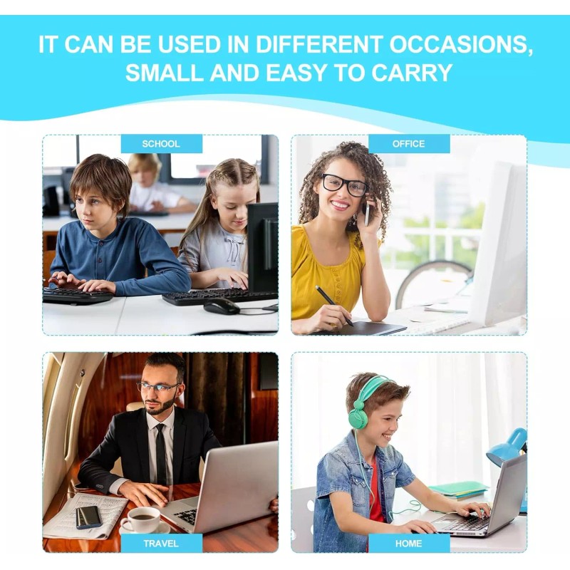 Unbranded USB 2.0 Optical Wired Scroll Wheel Mouse PC Laptop