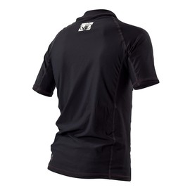 Body Glove Junior Basic Fitted Short Sleeve Rash Guard, Black, Size 10