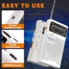 NOAA Weather Radio with Best Reception, AM FM Portable Radio