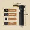 2 Pack Refillable Butane Torch Lighter with Adjustable Jet Flame,