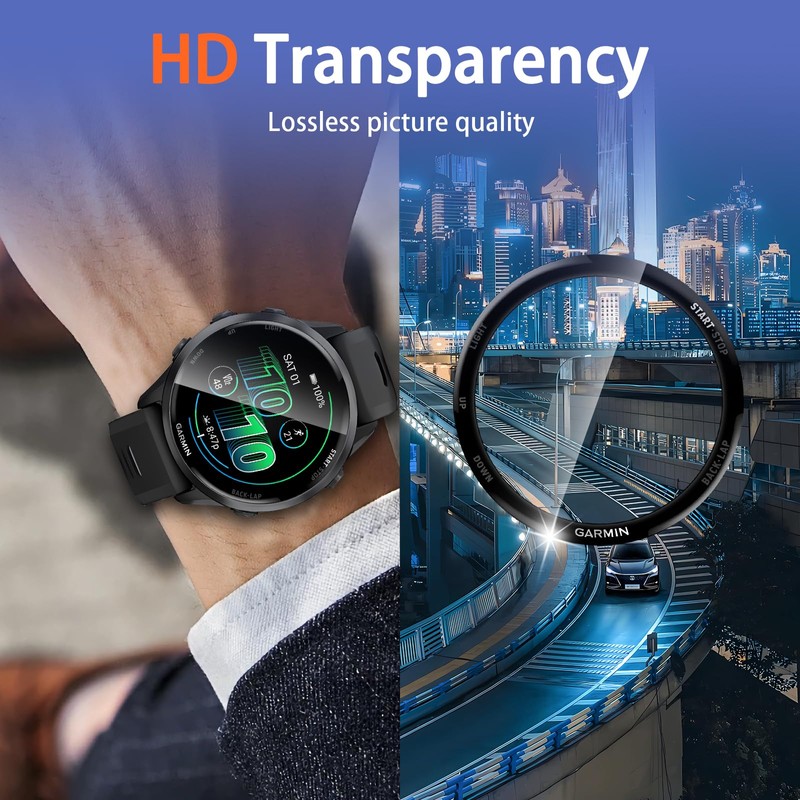 Yskbilm （3+2 Pack） for Garmin Forerunner 570 42mm Screen Protector