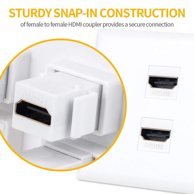 Phizli HDMI Keystone Jack 4K, 20 Pack HDMI Keystone Insert