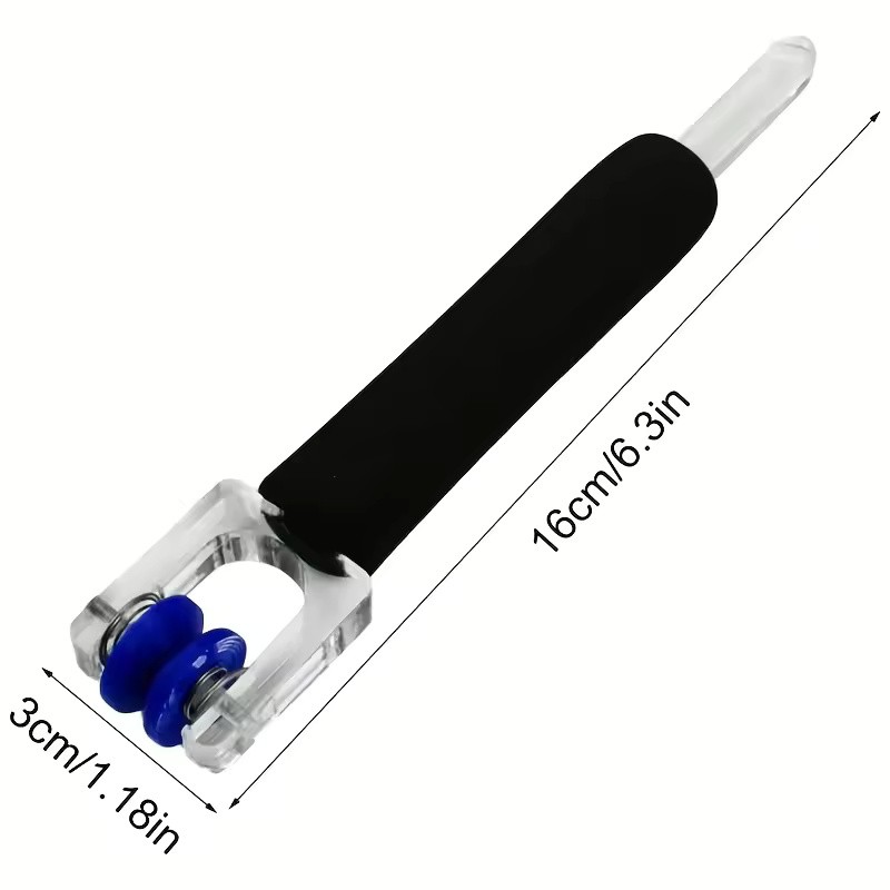 Dual Spring Roller Foil Crimper Burnisher Tool for Stained Glass