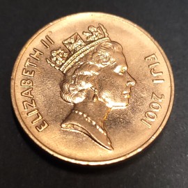 FIJI ~ 2001 ~ 2 Cents ~ Uncirculated ~ BU World Coin - Km#50A Oceania