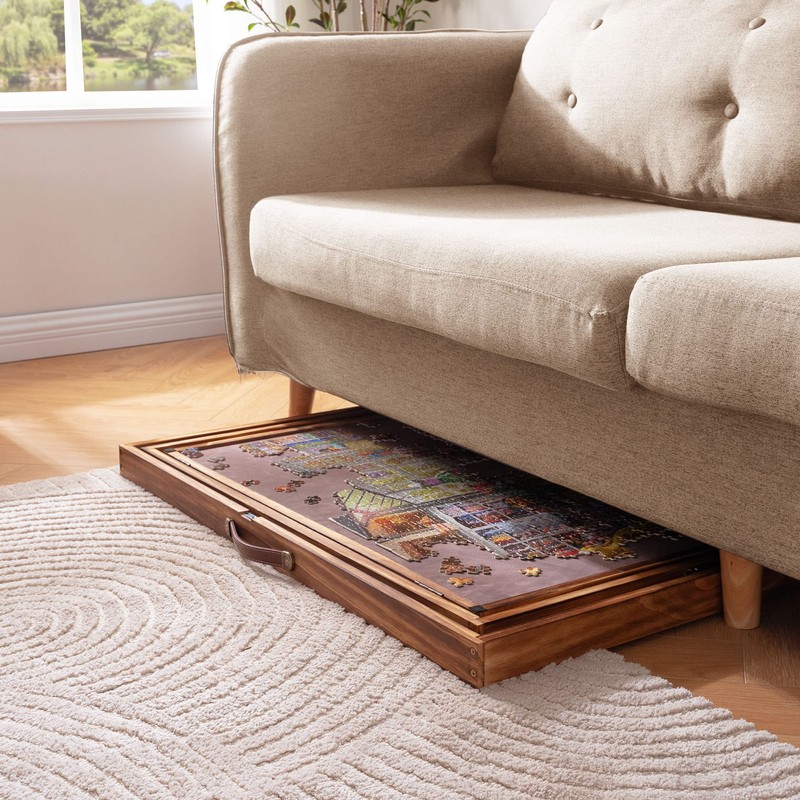 Lavievert 2 in 1 Reversible Jigsaw Puzzle Board, Angle &