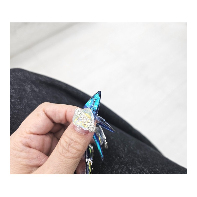  Premium Art Glass Parts Handmade Nail Tips ✨ -