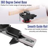 Housolution 3 Inch Universal Swivel Base Table Vise, 360°Rotating Bench