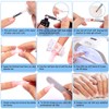 Dual Nail Forms Set, 120pcs Dual Forms Nails with 10pcs