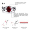 CRWENG Skull Open Ring for Women Sterling Silver Gothic Skull