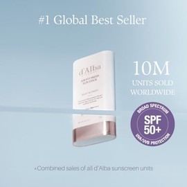 DALBA Vegan Fresh Sun Stick SPF 50 20 g  Protector Solar en Barra Facial Coreano de Trufa Blanca con Ácido Hialurónico y Extracto de Té Verde
