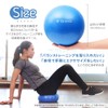 GronG Pilates Ball Anti-Burst with Inflatable Straw, Purple