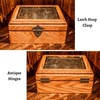 2PCS Antique Folding Hinges with Screws Hinge & 1 PCs