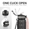 Hyeta 32oz Water Bottles with Straw - Stay Motivated and