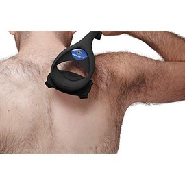 BAKblade 2.0 Plus – Depilador de espalda para Hombres – 2 cuchillas adicionales incluidas – fácil de usar, mango curvo para un afeitado sin dolor, afe